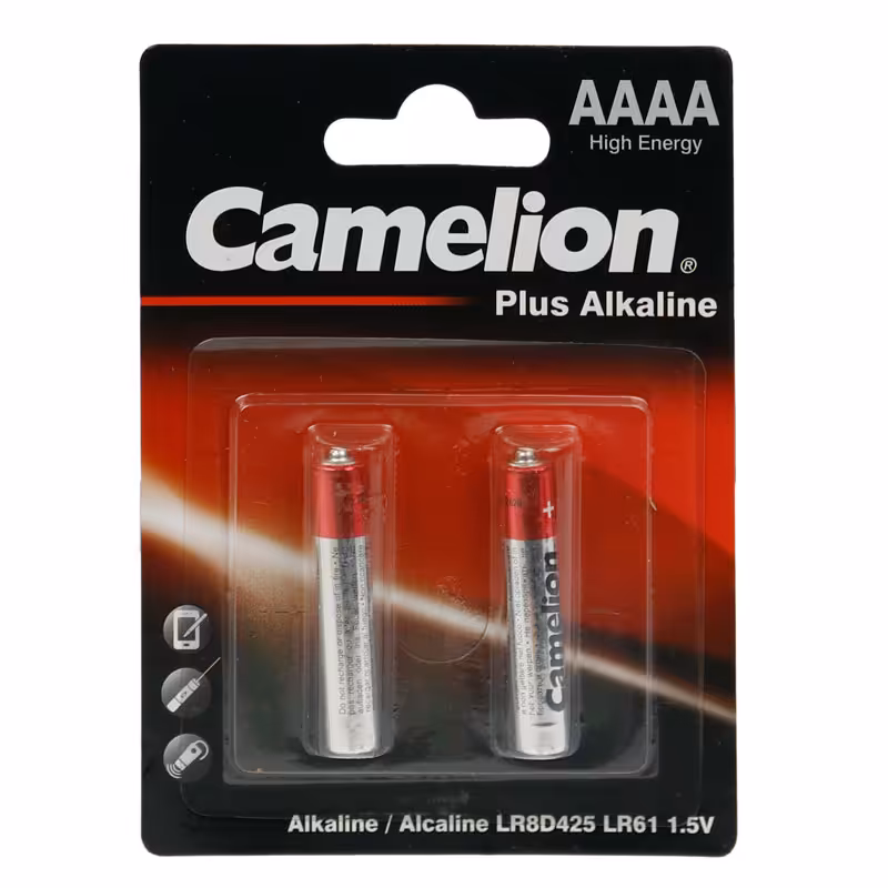 باتری آلکالاین کملیون Plus Alkaline بسته 2 تایی اندازه AAAACamelion Plus Alkaline AAAA Pack*2 Battery