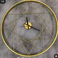 ساعت مدرن دیواری H103 فلزی با رنگ کوره ای استاتیک با سفارش سازی اندازه و رنگ