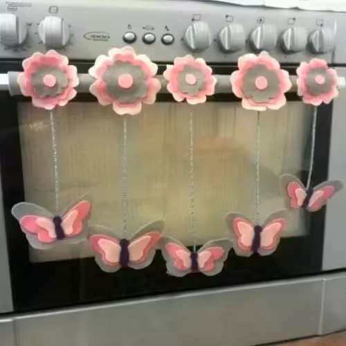 دستگیره اجاق گاز مدل گل نمدی بزرگ