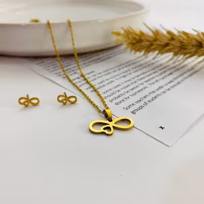 نیم ست استیل طرح بینهایت