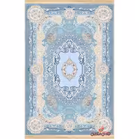 فرش ماشینی کلاریس کلکسیون کلاسیک کد100105 آبی