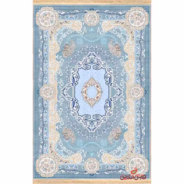 فرش ماشینی کلاریس کلکسیون کلاسیک کد100105 آبی
