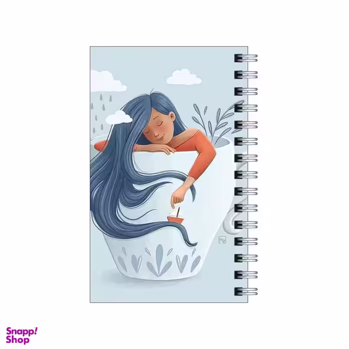 دفترچه یادداشت 60 برگ مدل To Do List طرح دختردریا  کد 0639512