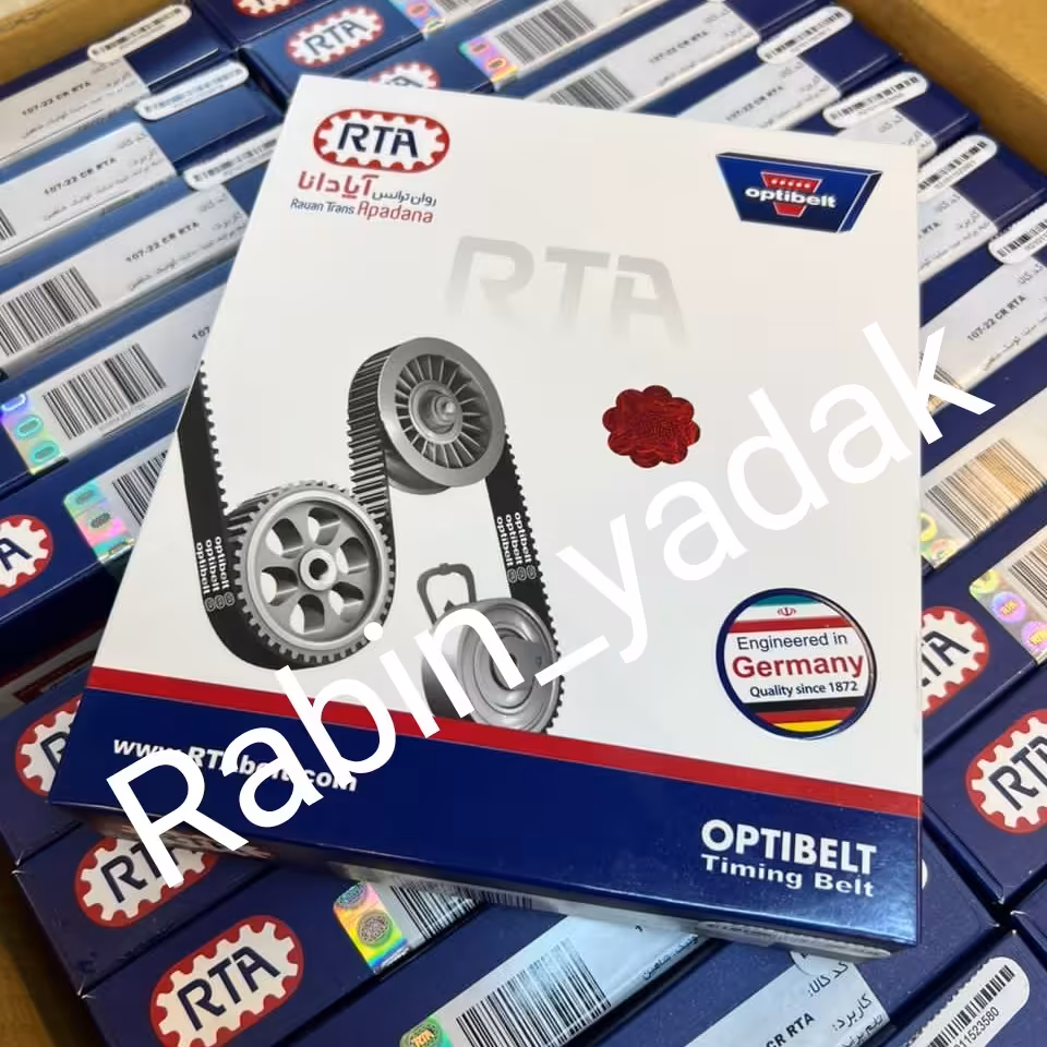 تسمه تایم 107 دندانه اپتی بلت اصل با گارانتی و لیبل شرکتی مناسب پراید،تیبا،سایناو کوییک