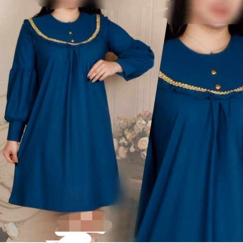 تونیک یقه طلایی