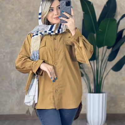 شومیز مانتویی داکرون فلورانس