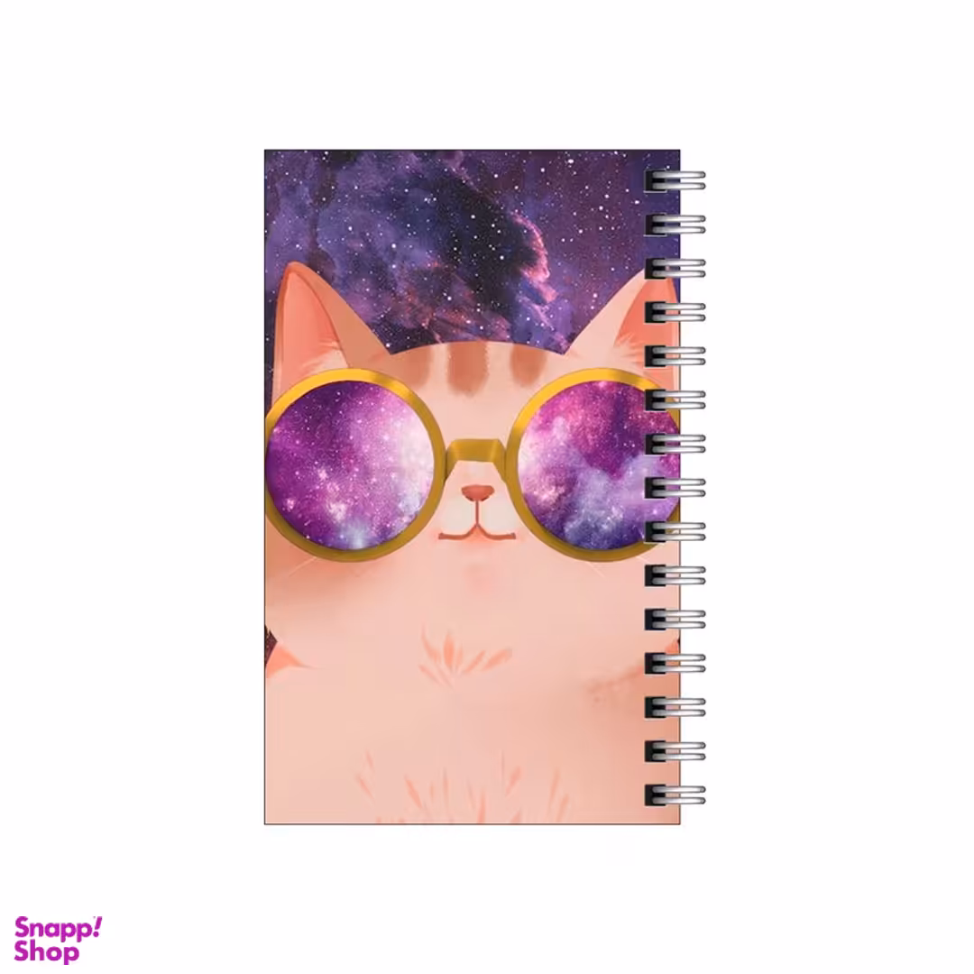 دفترچه یادداشت 60 برگ مدل To Do List طرح گربه کهکشانی کد 3023089