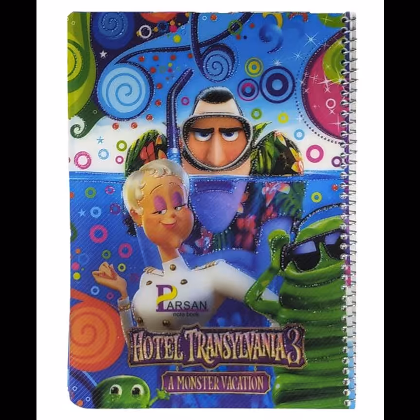 دفتر 50 برگ سیمی جلد طلقی فانتزی بهار دانش 12 جلدی