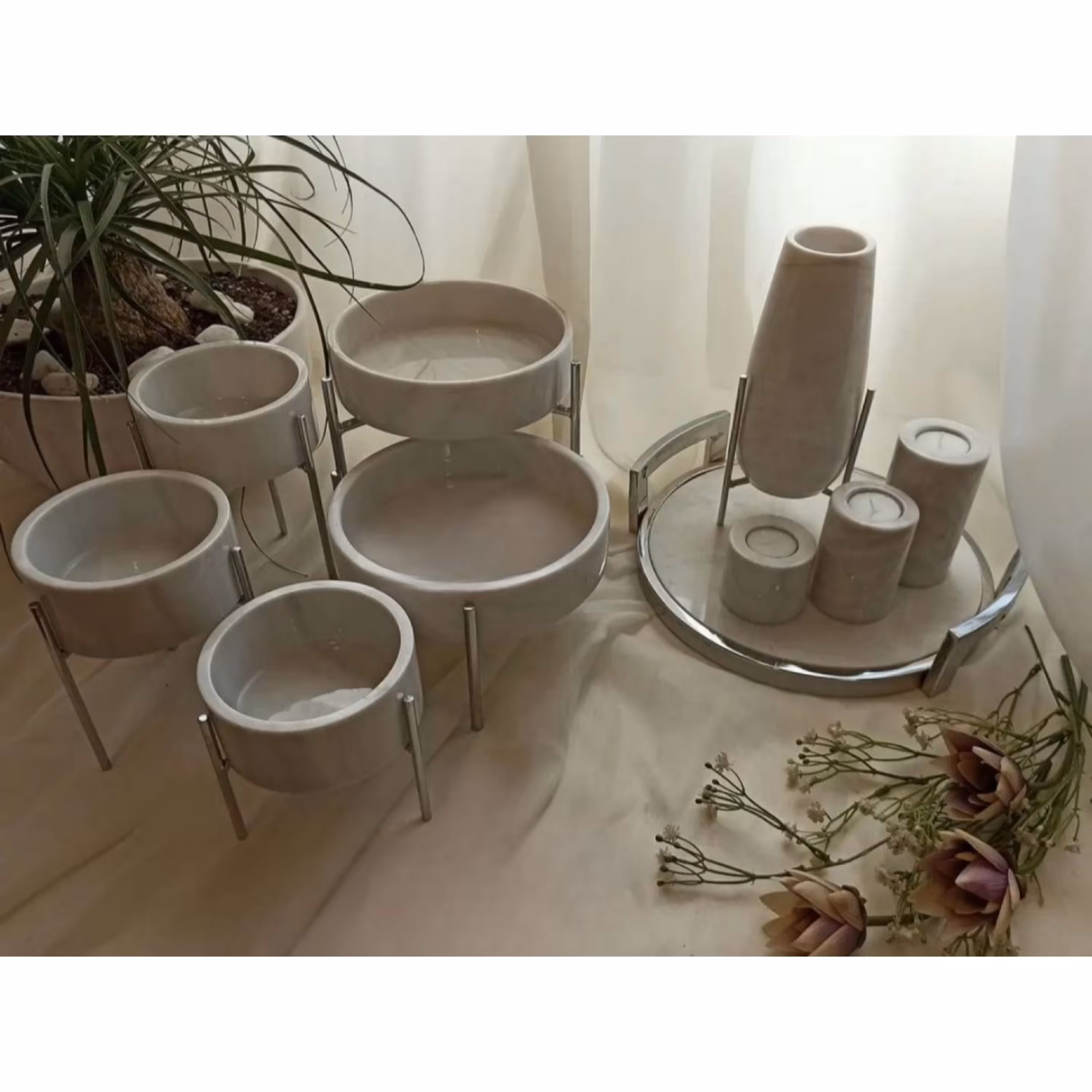 ست پذیرایی بهمراه سینی 