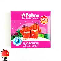خمیر بازی 6 رنگ مقوا پالمو palmo رنگ صورتی کد 1868