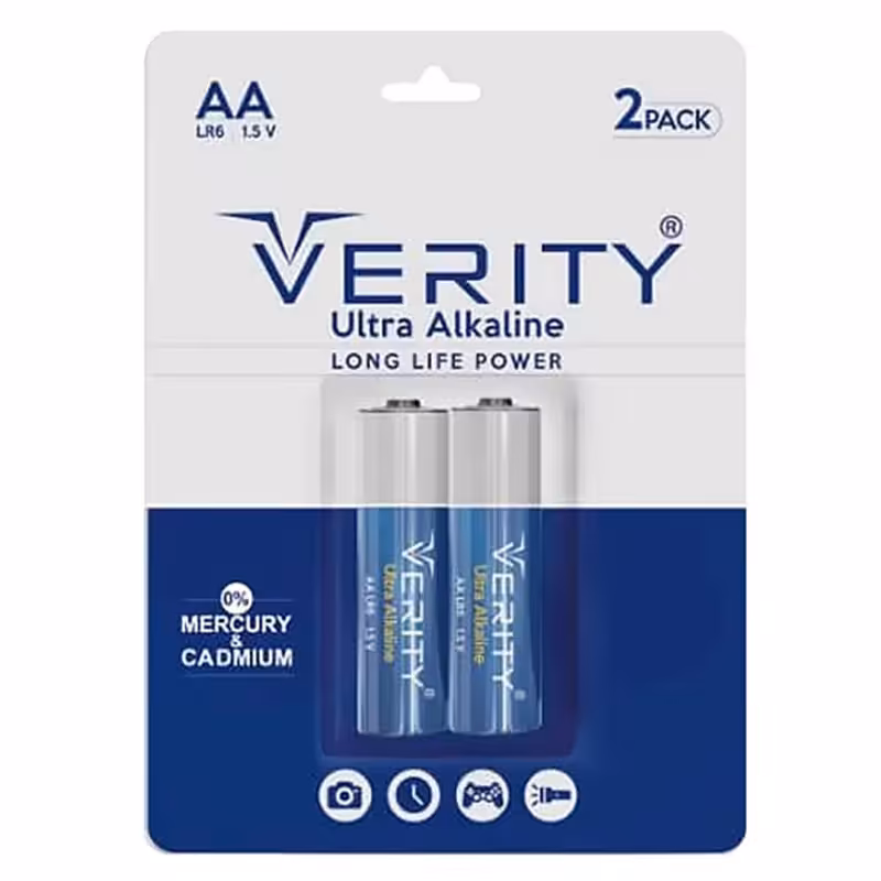 باتری قلمی وریتی مدل Ultra Alkaline بسته 2 عددی