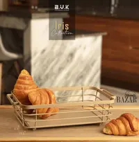 سبد فلزی مستطیل بزرگ بی وی کی کد 465330 کالکشن آیریس