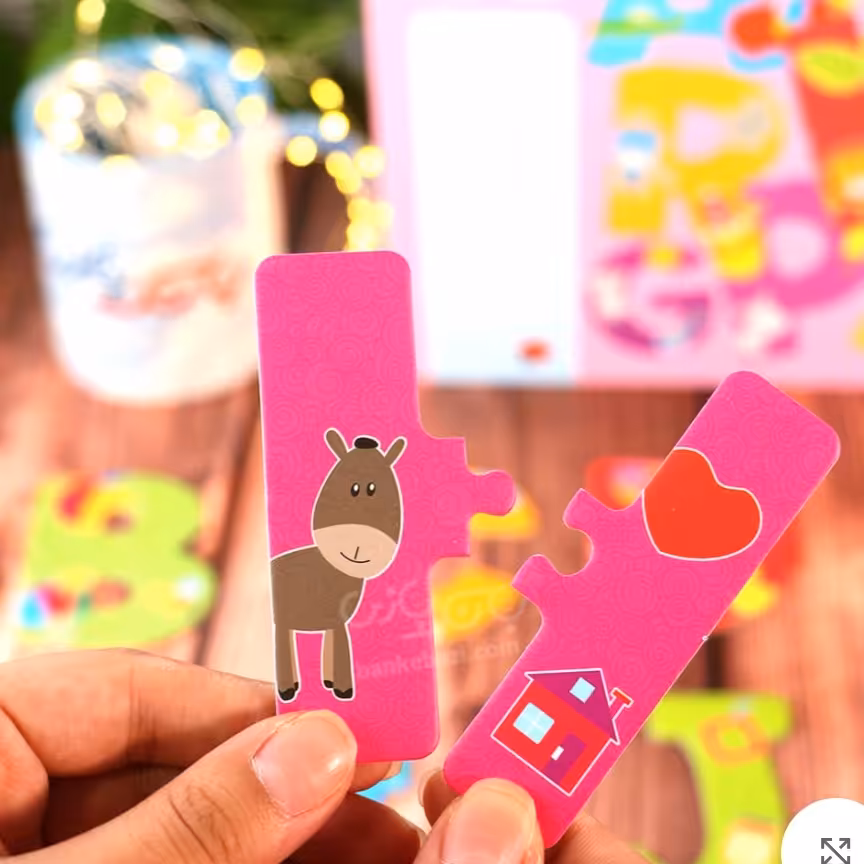 پازل دو تکه حروف انگلیسی