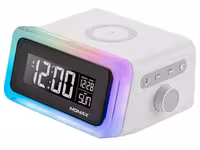 ساعت، اسپیکر و شارژر وایرلس مومکس MOMAX Q.Clock 2 Digital Clock with Wireless Charger QC2EUW