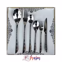 سرویس قاشق و چنگال 24  نفره  یونیک مدل لیزری
