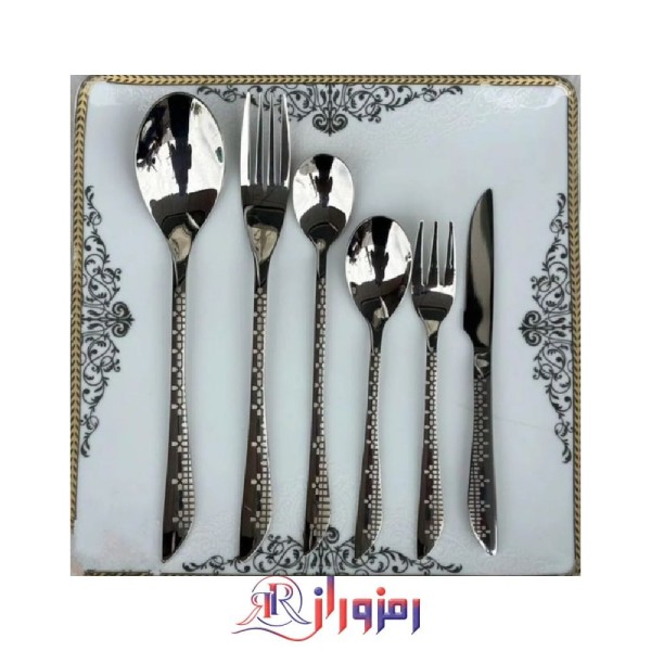 سرویس قاشق و چنگال 24 نفره یونیک مدل لیزری