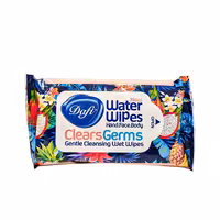دستمال مرطوب دافی پاک کننده دست و صورت مدل clears germs بسته 12 عددی