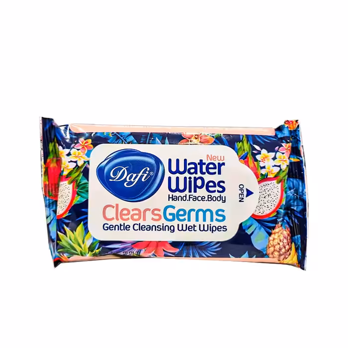 دستمال مرطوب دافی پاک کننده دست و صورت مدل clears germs بسته 12 عددی