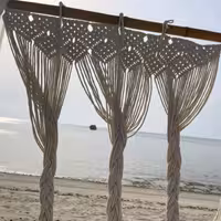 بکدراپ مکرومه شیری برای دکور عکاسی