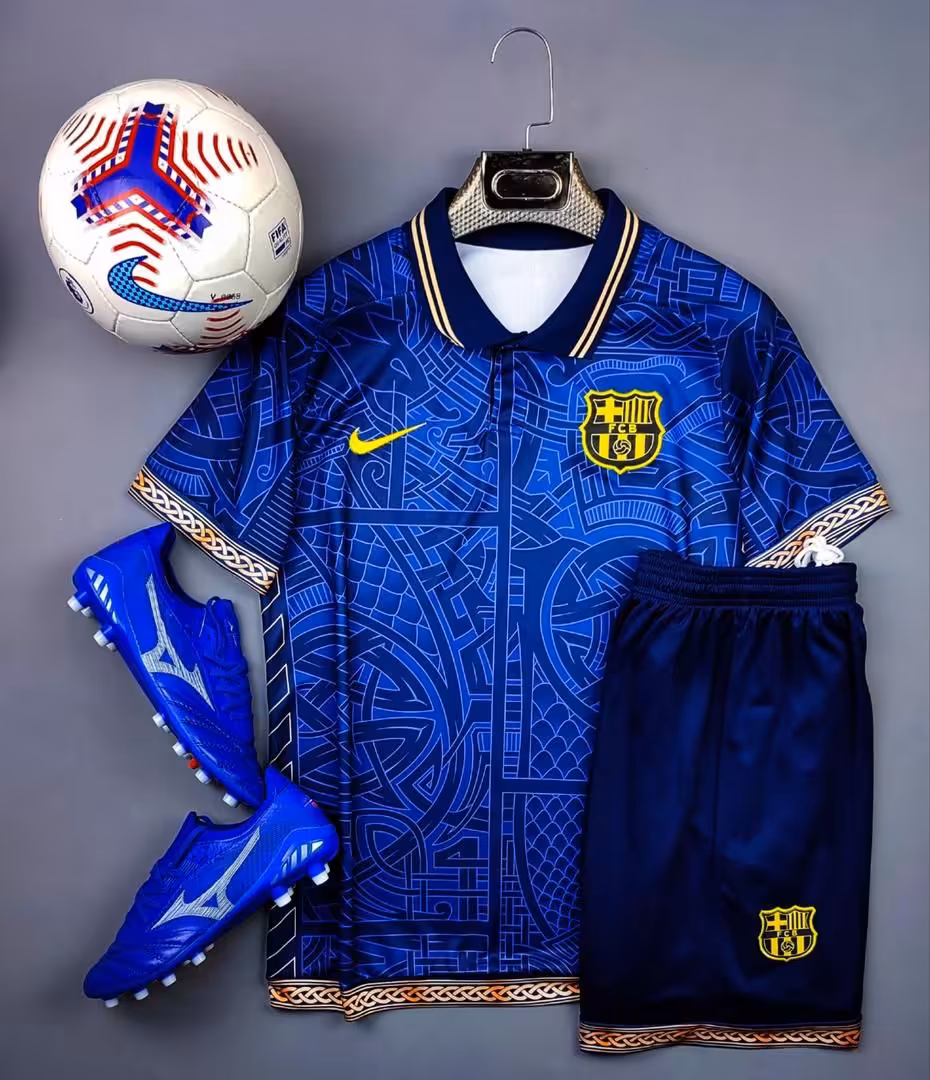 کیت بارسلونا کانسپت کارتیر (پیراهن شورت) ورژن هواداری