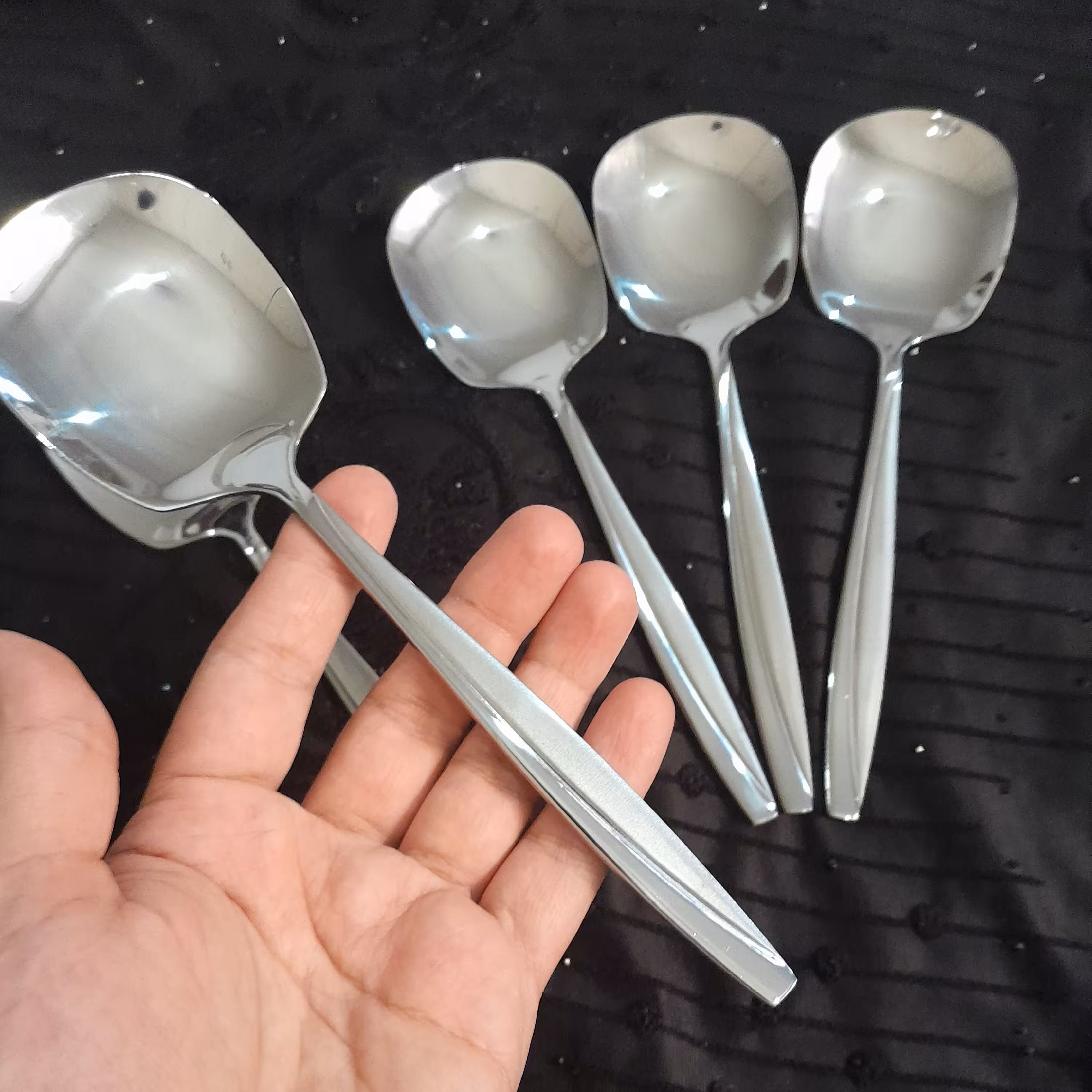 کفگیر خورشت خوری اصل ام جی اس دو عددی