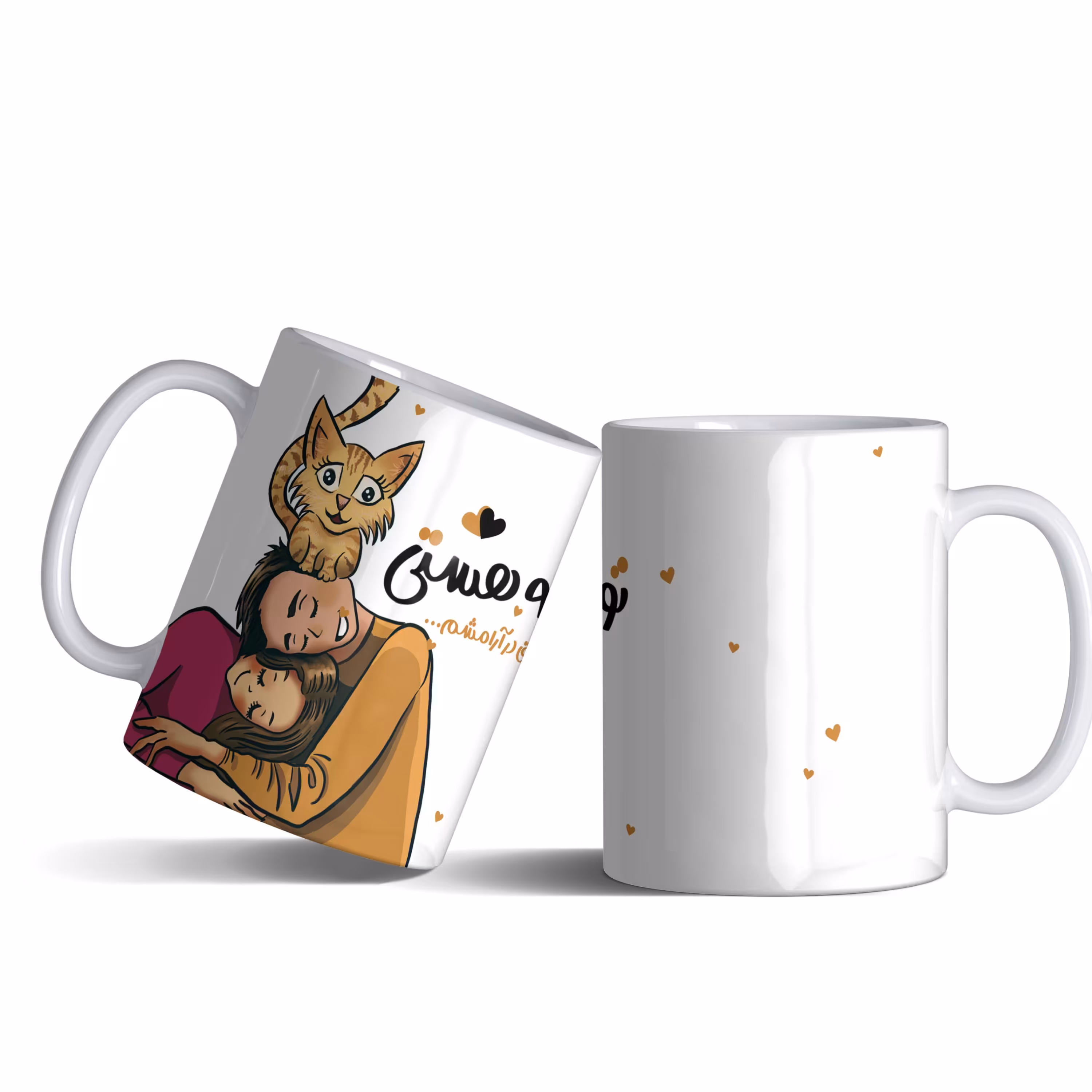 لیوان (ماگ) عاشقانه با متن تو که هستی غرق در آرامشم...