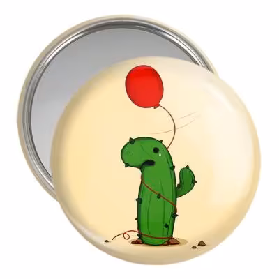 آینه جیبی خندالو مدل کاکتوس کد 25496