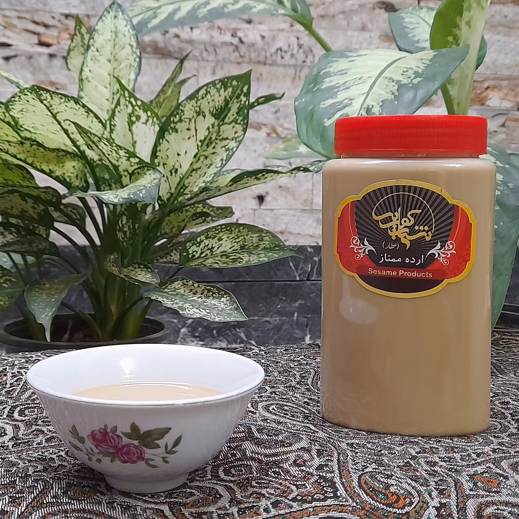 ارده کنجد ایرانی ممتاز شهاب کویر اردکان(700 گرمی)(دارای نشان سیب سلامت)