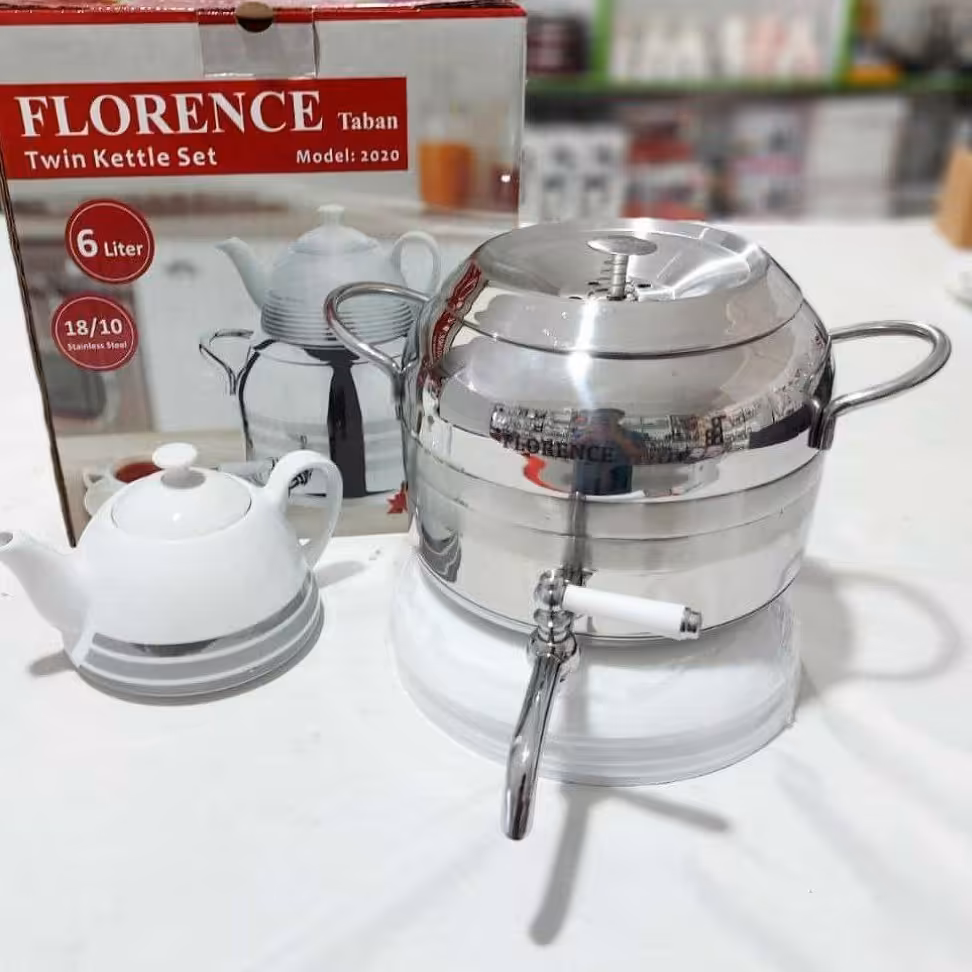 کتری قوری شیر دار 6لیتر