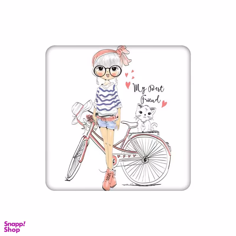 زیر لیوانی طرح دخترانه کد 4910621