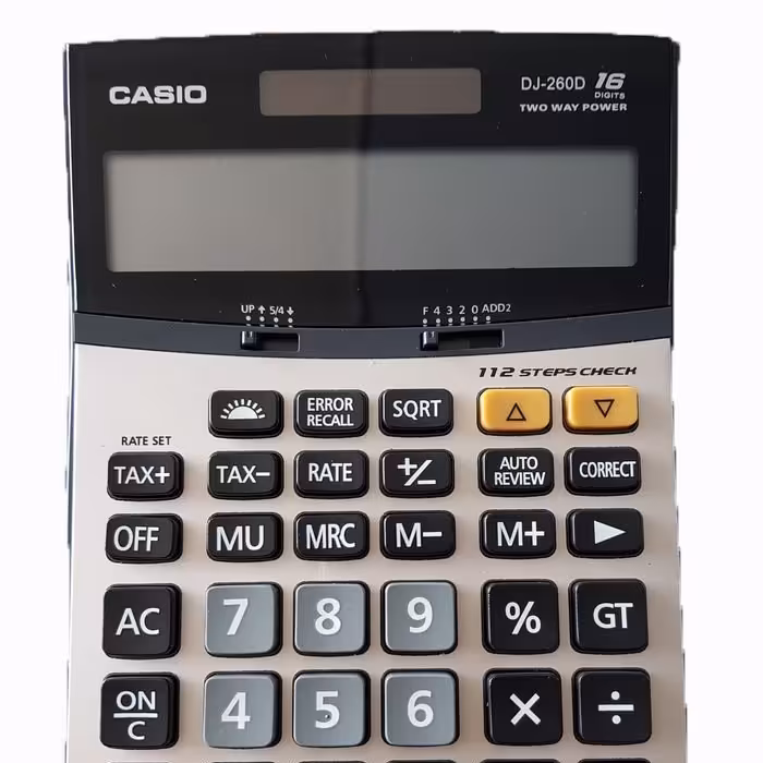 ماشین حساب کاسیو Dj 260 شانزده رقم