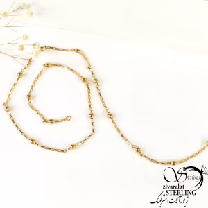 گردنبند (زنجیر) ژوپینگ طرح طلا مدل گوی