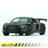 ماکت ماشین فلزی آئودی کربنی طول 12 سانت صدا و چراغدار ارسال رایگان در ماکت مهر
