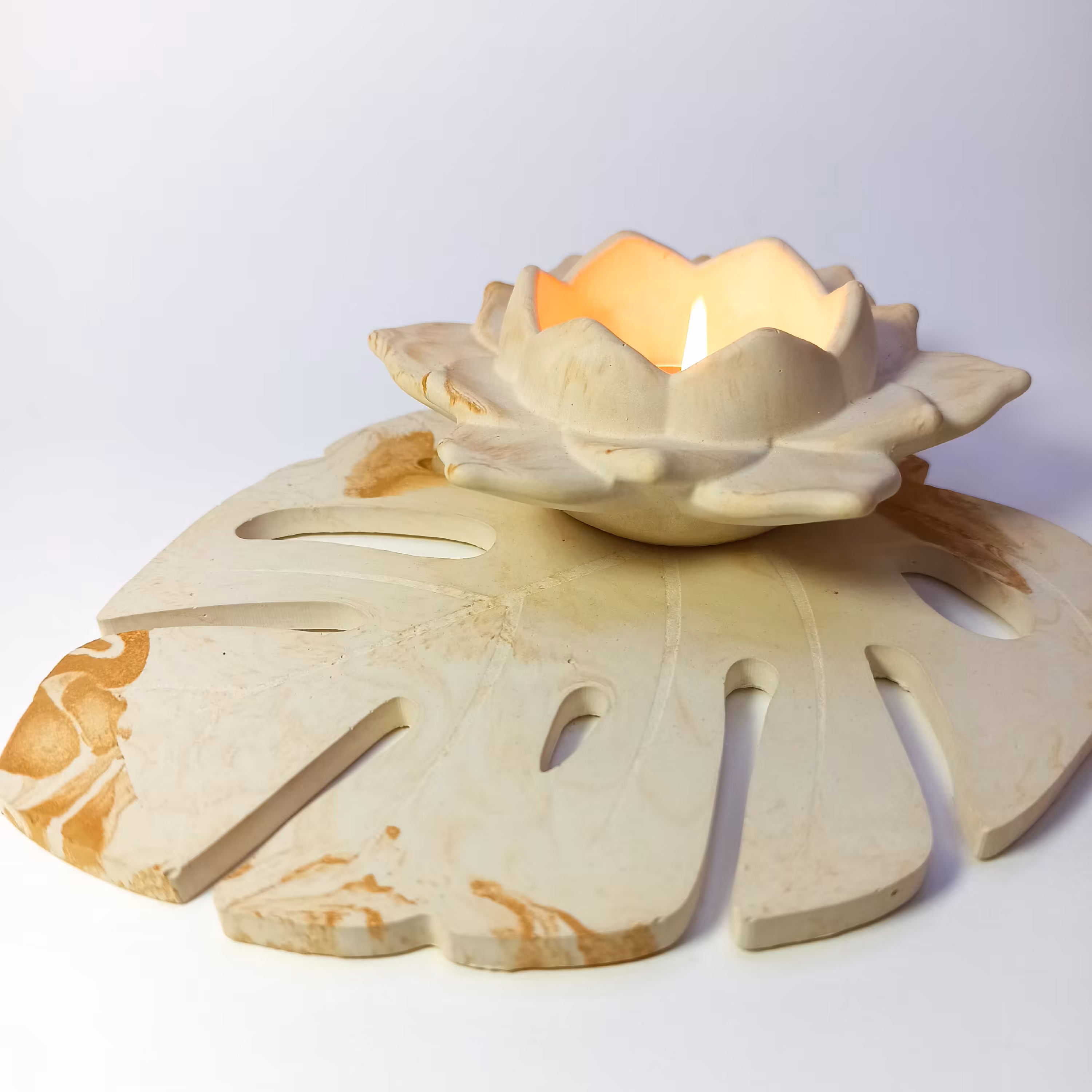 ست جاوارمری طرح گل و برگ انجیری