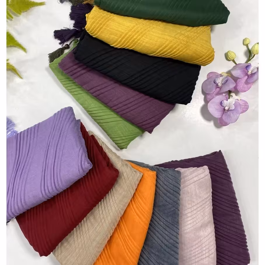 شال پلیسه سبک و شیک 