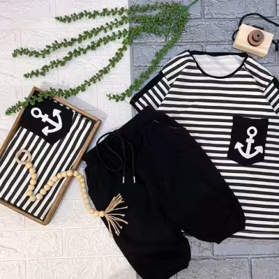 ست ملوانی راه راه