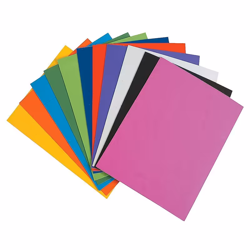 خرید فوم ساده A4 بدون چسب بسته 10 عددی با رنگ بندی متنوع