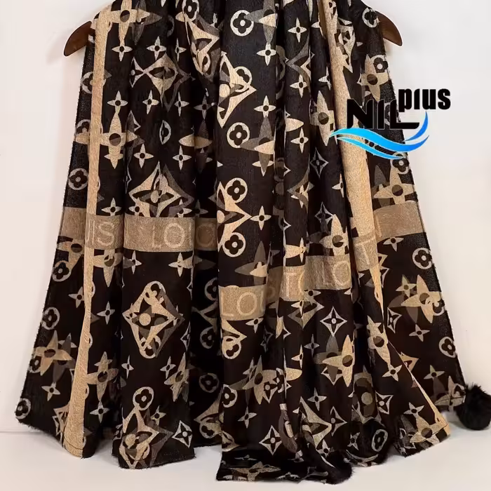 شال مخمل طرح لویی ویتون(ارسال رایگان)