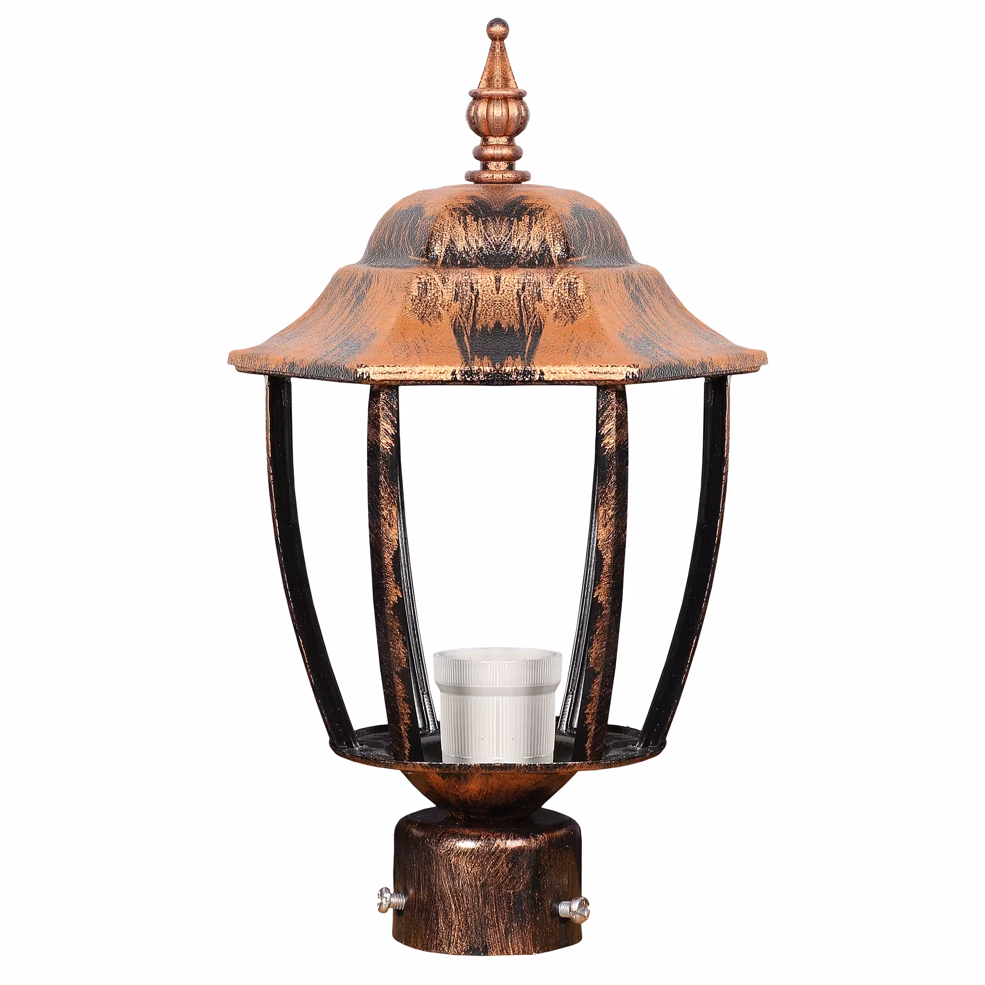 چراغ حیاطی آهنی خمره ای سرلوله