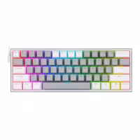 قیمت و خرید کیبورد گیمینگ باسیم ردراگون مدل FIZZ K617 Grey White Red Switch | یاس ارتباط
