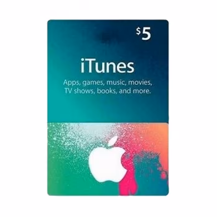 گیفت کارت 5 دلاری آیتونز اپل آمریکا