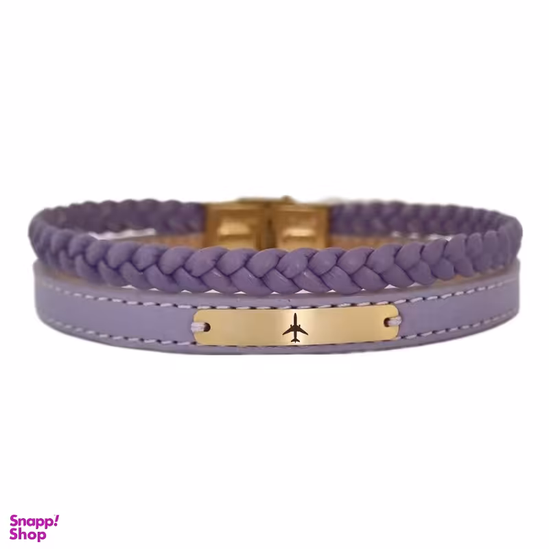 دستبند طلا 18 عیار زنانه لیردا مدل هواپیما 201