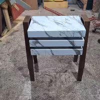 میزعسلی سه تیکه طرح سنگ همراه بارنگبندی