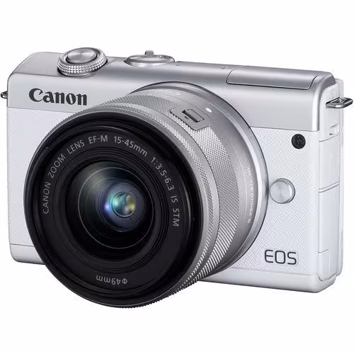 دوربین بدون آینه کانن Canon EOS M200 Mirrorless Kit 15-45mm White