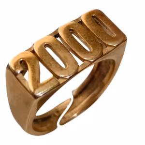 انگشتر طلاروس مدل متولد 2000