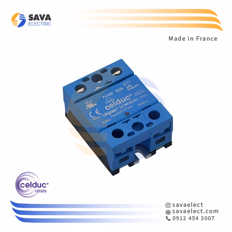 خرید رله الکترونیکی (SSR) تک فاز 60 آمپر SOM06075 سلدوک فرانسه | ساوا الکتریک
