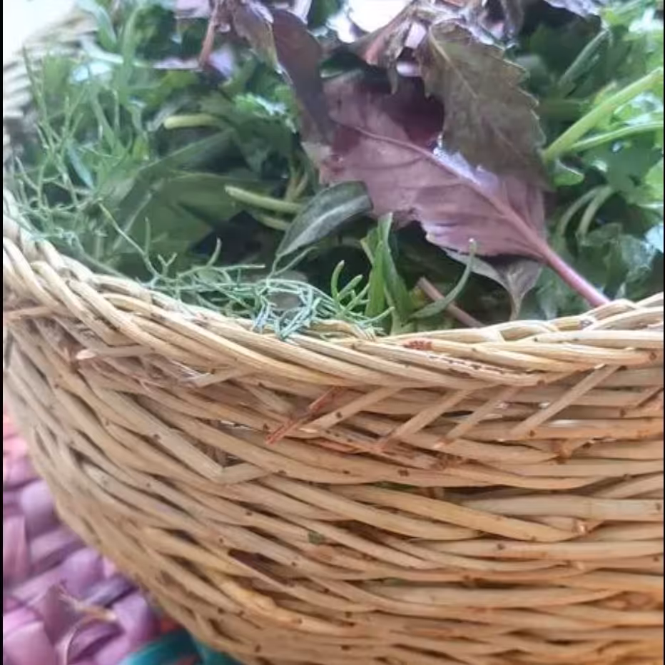 سبد حصیری میوه خوری سایز 2 بافت عالی (پس کرایه)