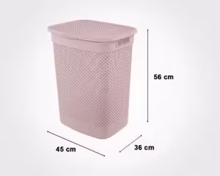 سبد رخت دربدار بلند طرح بافت لیمون کد 2136