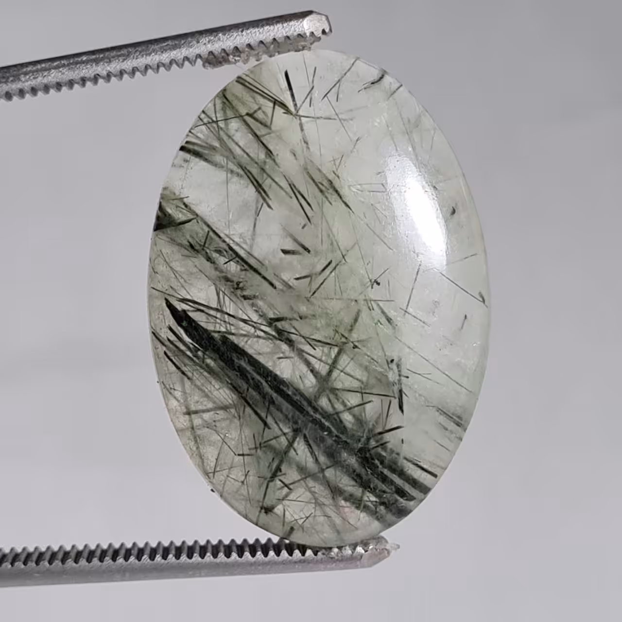 نگین روتایل کوارتز طبیعی بیضی 7288