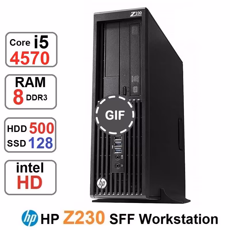 مینی کیس HP Z230 WorkStation Core i5 4570رم8و128